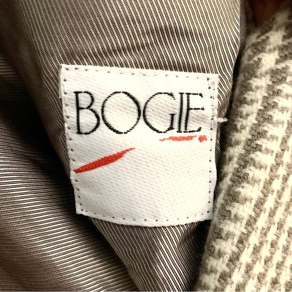 Bogie Men's Classic Houndstooth Two Button Wool Blazer Made In Germany Size 50 - Picture 4 of 10